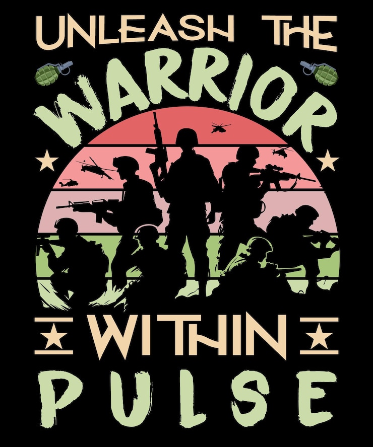 Vector penghormatan lencana klasik warisan prajurit, desain t-shirt terbaik untuk veteran tentara