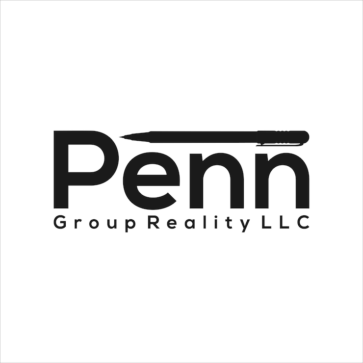penn group realty logo design