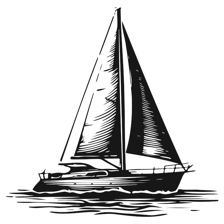 Vector perahu layar_c