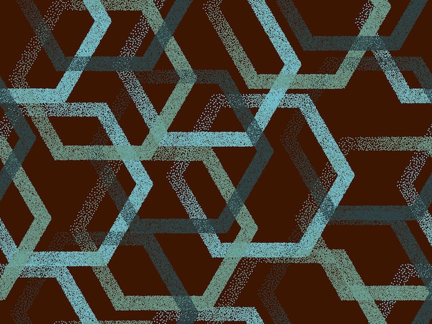 perforated hexagon geometric seamless vector pattern gradient d