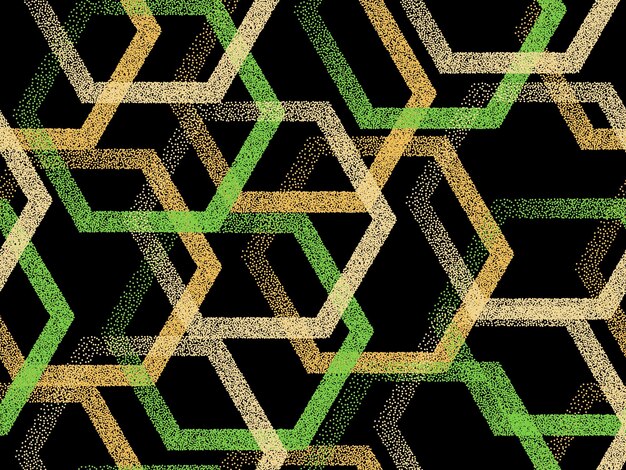 perforated hexagon geometric seamless vector pattern gradient d