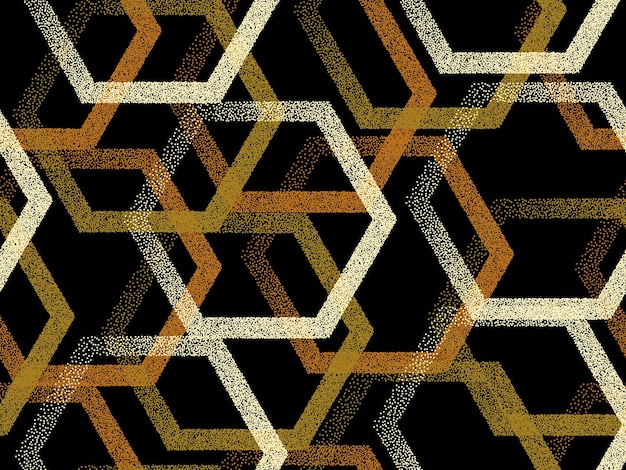 perforated hexagon geometric seamless vector pattern gradient d