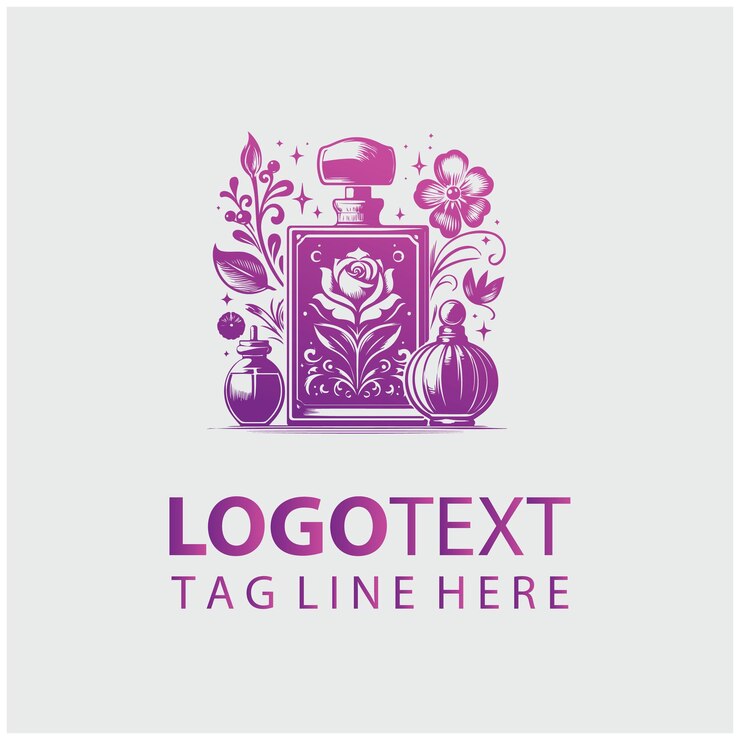 Vector perfume logo vector illustration