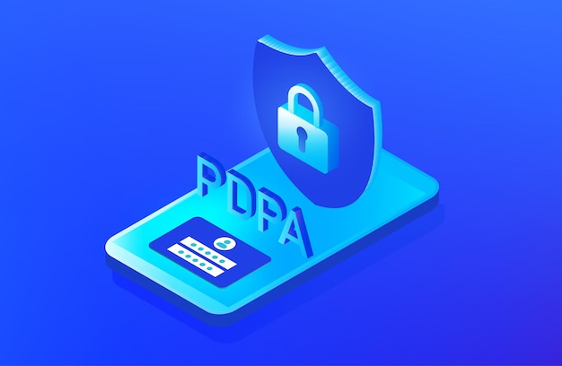 Personal data protection act or PDPA concept Secure data management and protect data from hacker