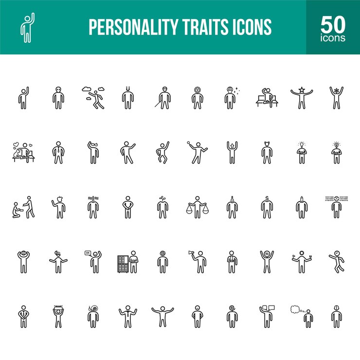 Personality Traits Icons Set