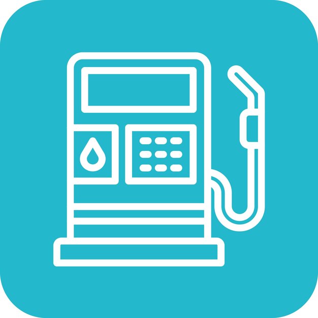 petrol vector icon illustration of nuclear energy iconset