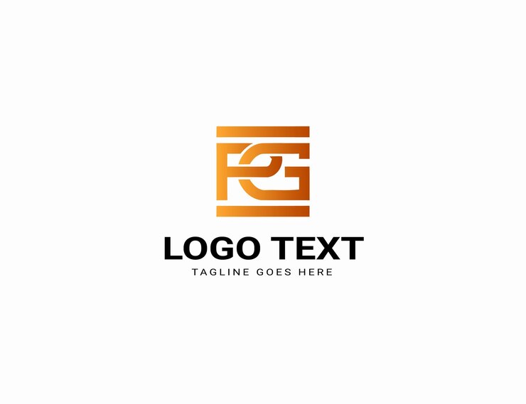 Vector pg typography logo
