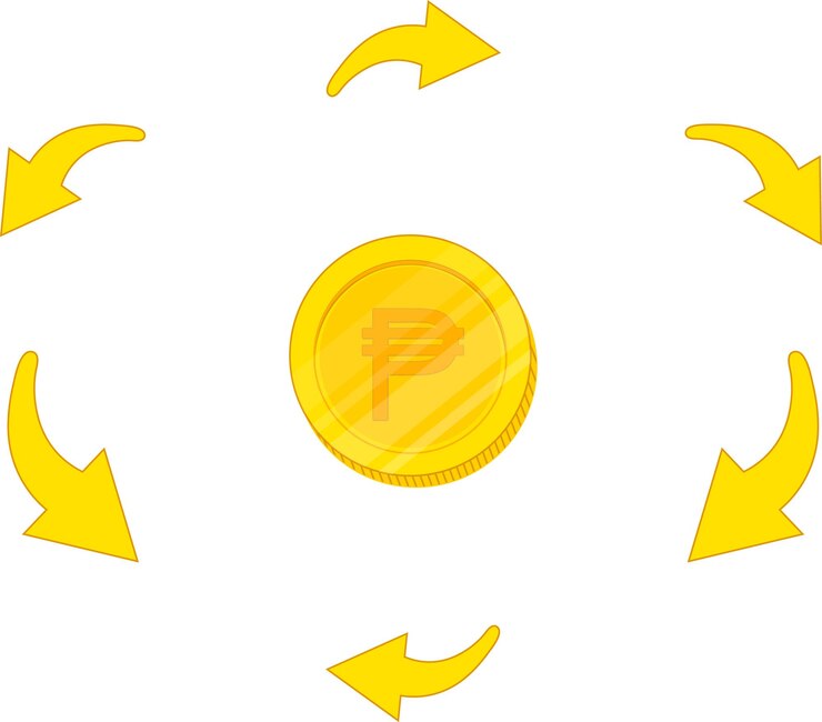 Vector philippine flag hand drawnphilippine peso hand drawn