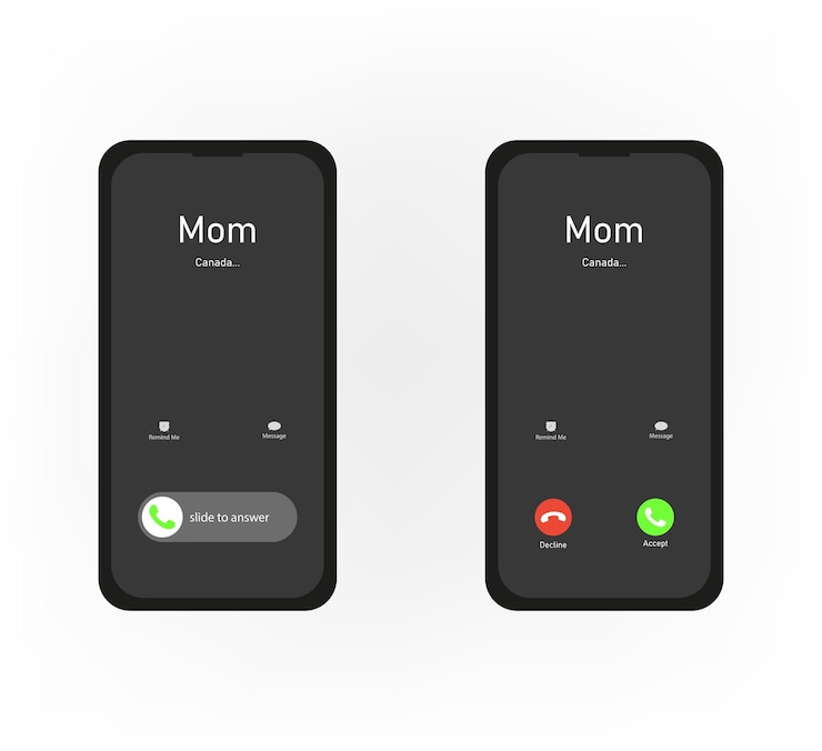 Phone Calling Screen Icon Vector Logo