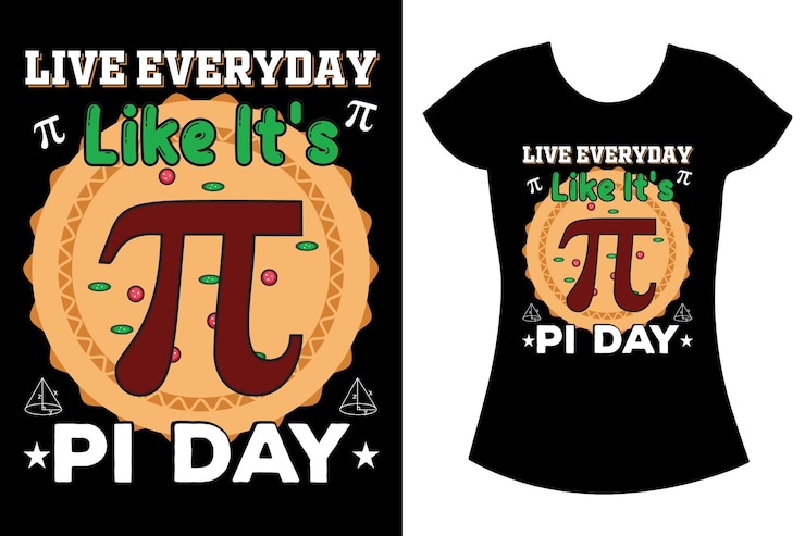 Vector pi day svg t-shirt design. happy pi day craft gift for the teacher.
