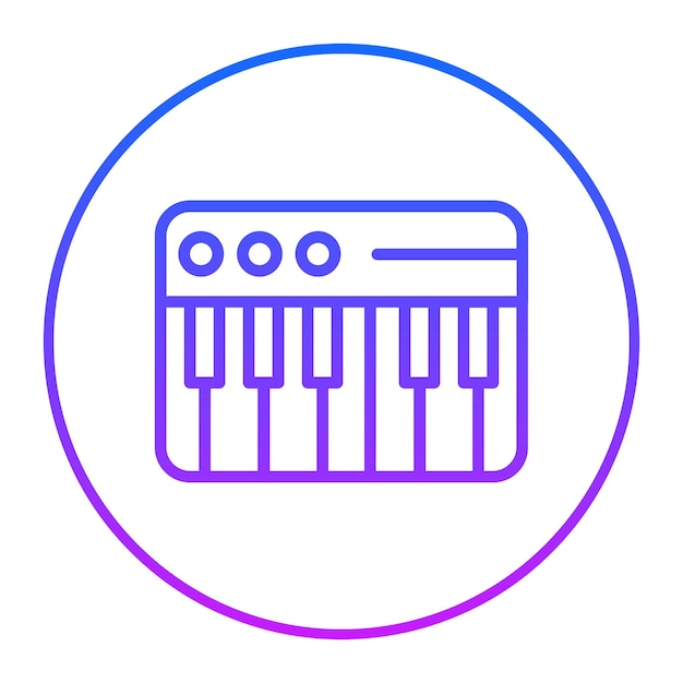 piano vector illustration
