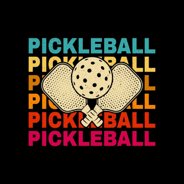 Vector pickleball tshirt design