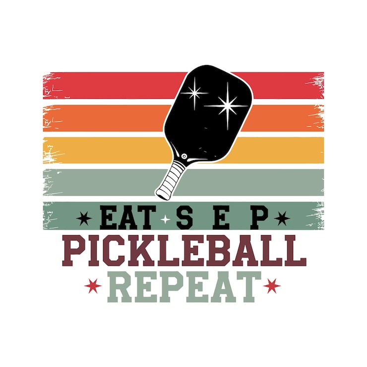 Vector pickleball tshirt design