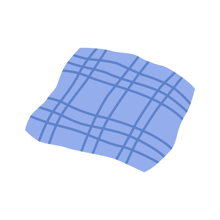 Vector picnic blanket illustration