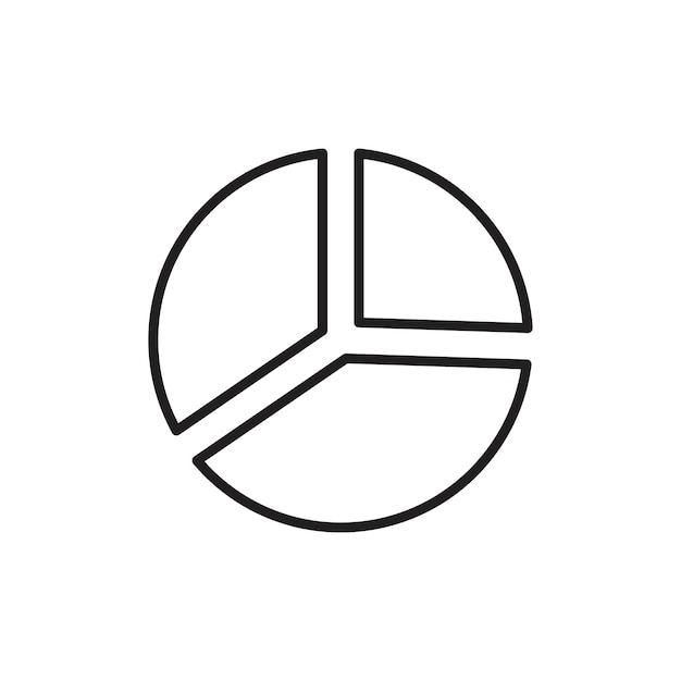 pie chart icon flat fill set collection