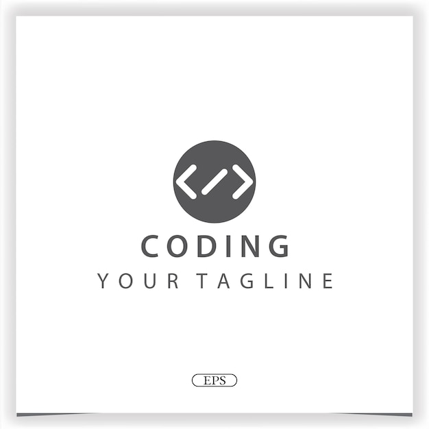 pin coding or programmer logo premium elegant template vector eps 10