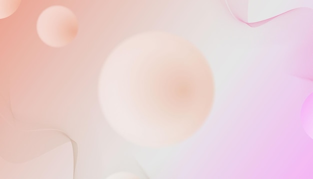 Pink background with gradient circle beauty background with wave line effect Futuristic