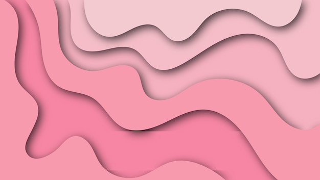 pink paper cut abstract background