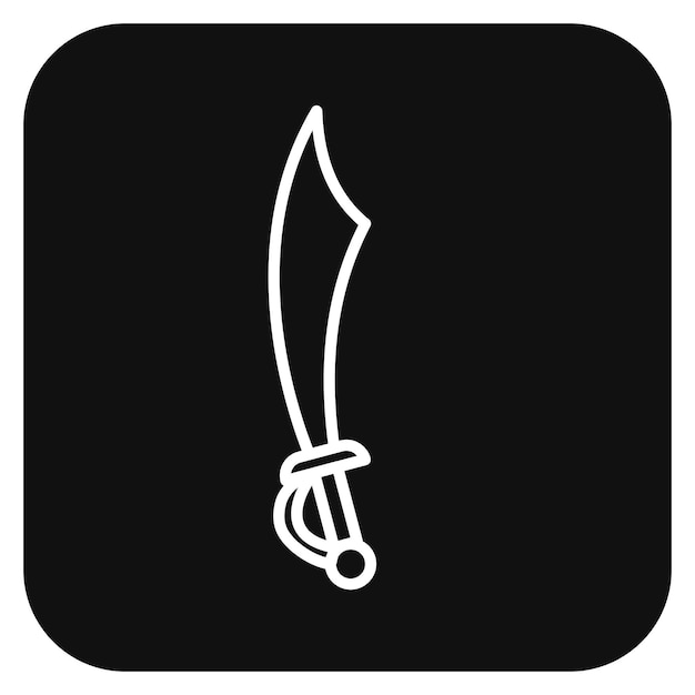 Pirate Knife Vector Illustration
