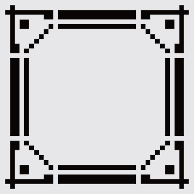 pixel art frame aesthetics retro sprite design