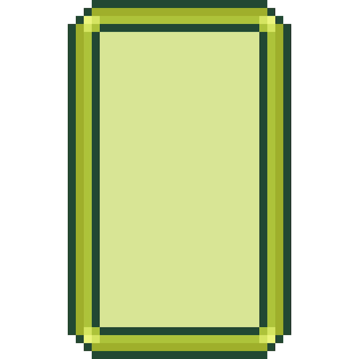 Vector pixel art monochrome game speech balloon 3