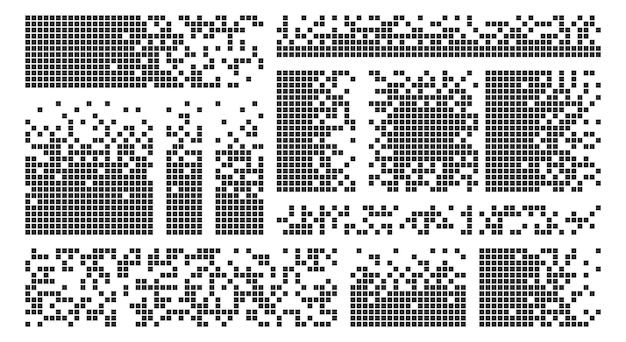 pixel disintegration background decay effect dispersed dotted pattern pixelated shape
