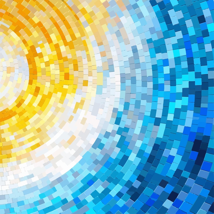 Vector pixel pattern abstract illustration