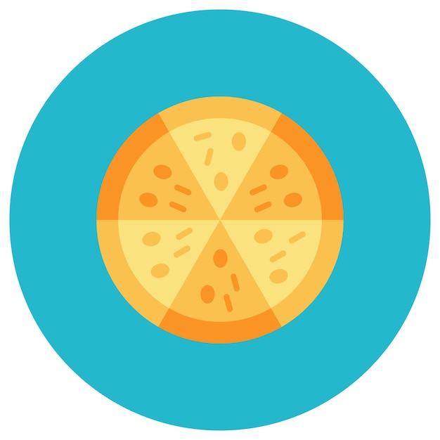 Pizza Flat Illustration