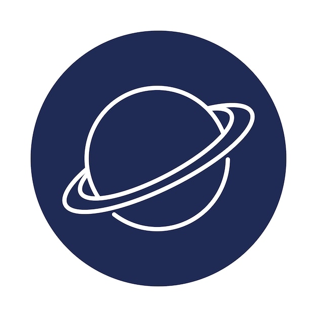 planet icon for graphic and web design