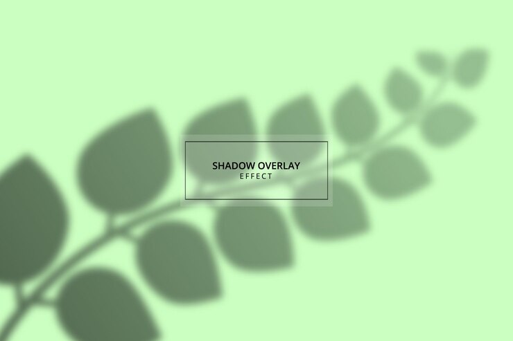 Plant shadow overlay effect