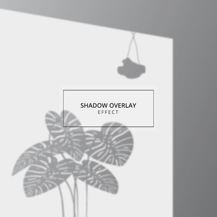 Vector plant shadow overlay effect