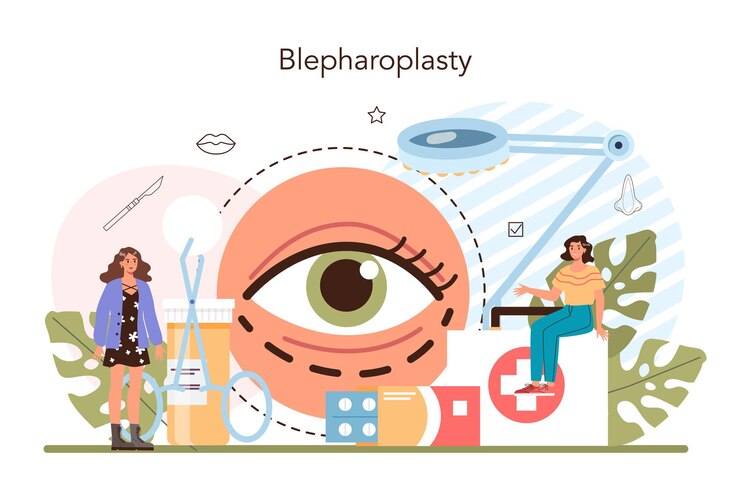 Plastic surgery concept idea of modern face aesthetic medicine