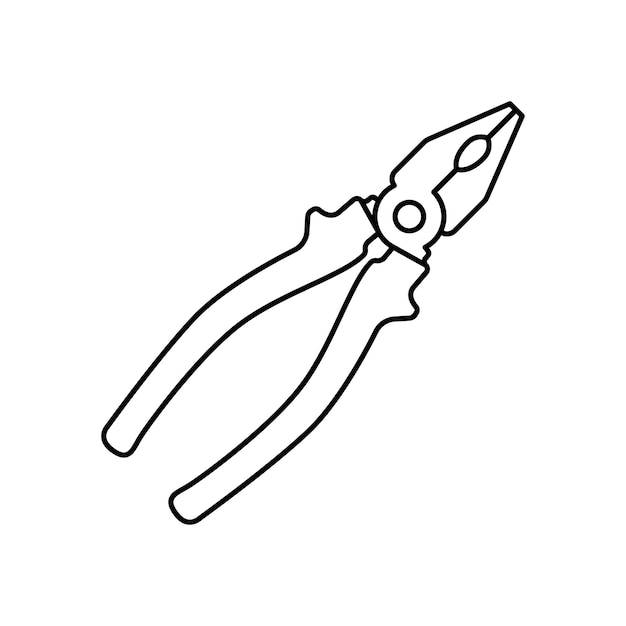 pliers icon vector design template in white background