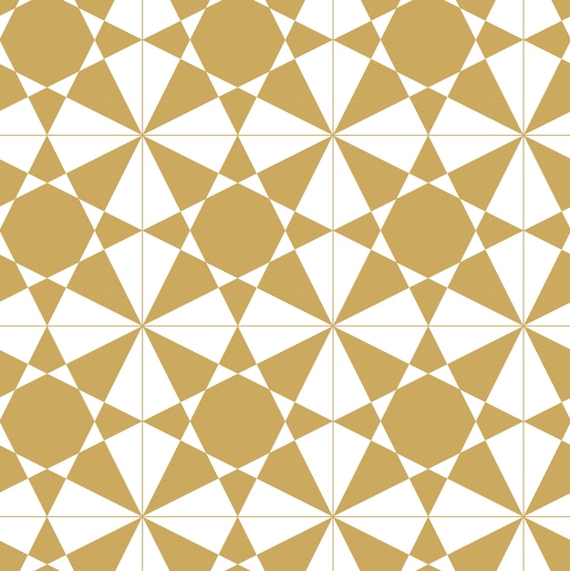 Pola geometris abstrak dengan garis silang, garis-garis. Latar belakang tanpa batas. Ornamen putih dan emas