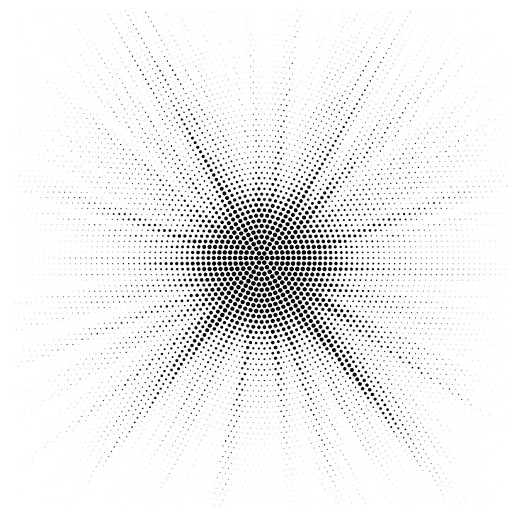 Vector pola halftone abstrak