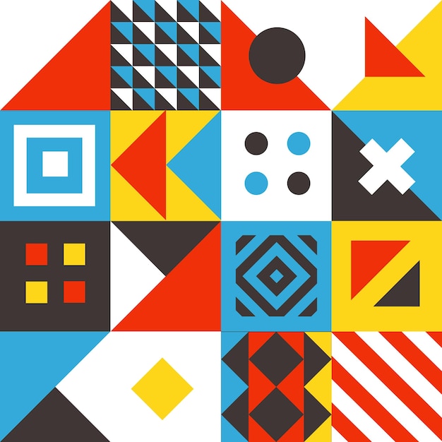 Pola minimalis geometris. Latar belakang geometris vektor abstrak.