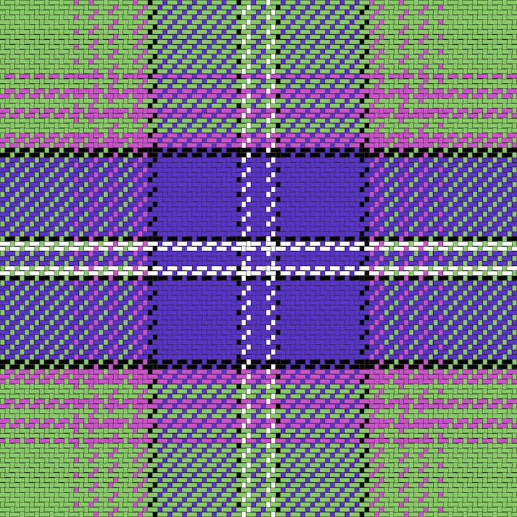 Vector pola mulus tartan skotlandia
