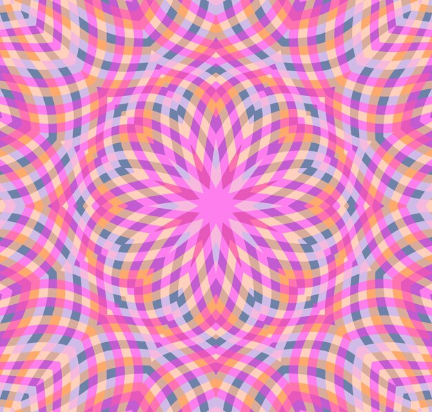 Pola mulus vektor geometris medali Mandala desain oriental