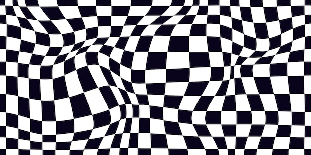 Pola papan catur psychedelic