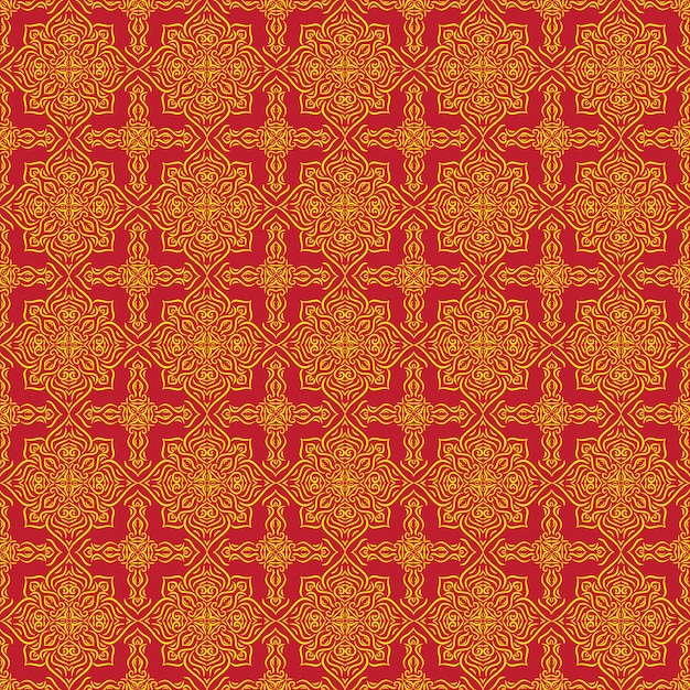 Pola seamless dengan elemen geometris