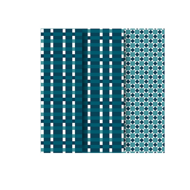 Pola seamless geometris vektor Set latar belakang penuh warna abstrak elegan yang sedang tren dengan minim