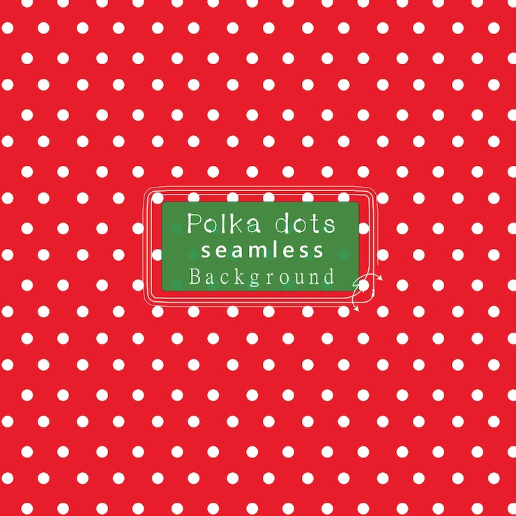 Vector polka seamless pattern