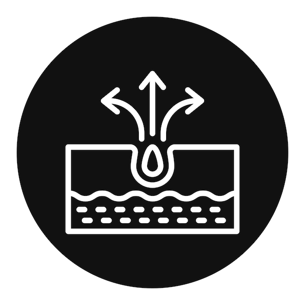 Pore icon vector image Can be used for Dermatology