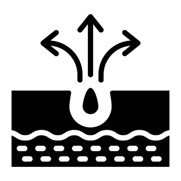 Pore icon vector image Can be used for Dermatology