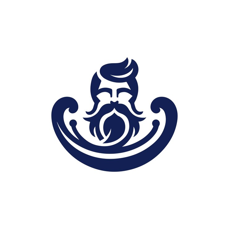 Vector poseidon god logo 6