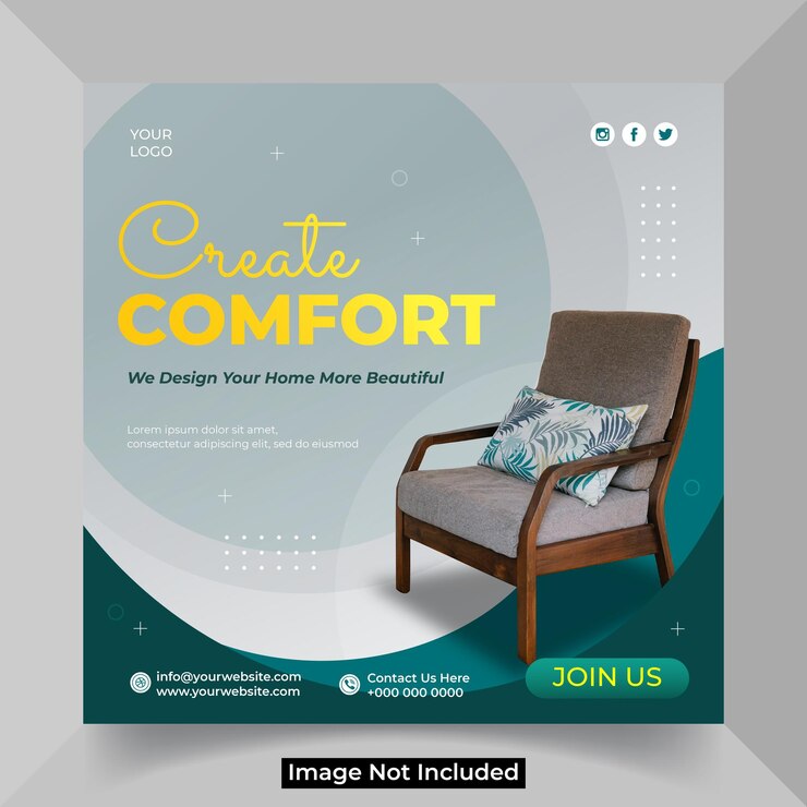 Postingan media sosial obral furnitur