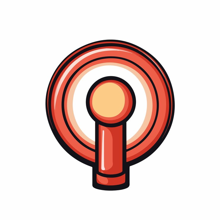 Vector power off cartoon vector illustration