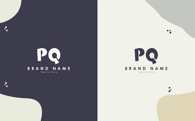 PQ Letters vector logo design