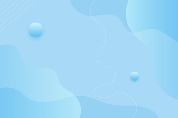 Premium blue wavy background with gradient color. Vector illustration
