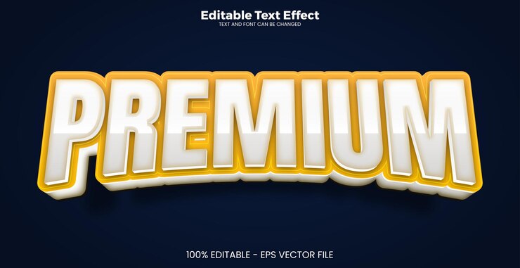 Vector premium editable text effect in modern trend style